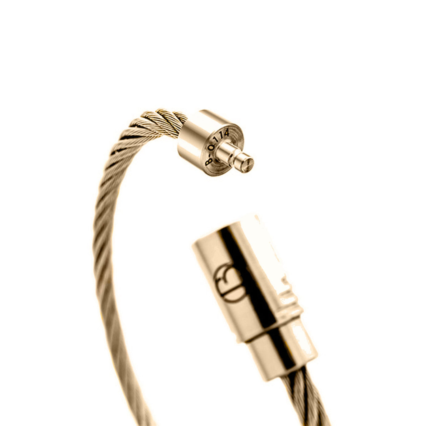 Champagne Gold PVD CABLE Stainless Steel Bracelet